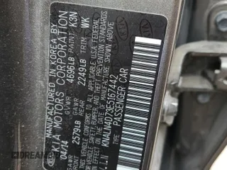 2014 Kia Cadenza Premium with VIN KNALN4D73E5167442, listed as a Copart auction lot 83373814 with 66,552 mi miles and Salvage Title. Bid and sale history available at carsss.com. Image 14.
