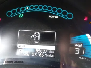 2013 Nissan LEAF SV with VIN 1N4AZ0CP3DC401314, listed as a IAAI auction lot 42201210 with 85,627 mi miles and . Bid and sale history available at DreamBid. Image 15.