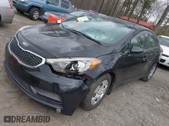 2015 Kia Forte LX with VIN KNAFK4A67F5307026, listed as a IAAI auction lot 41845331 with 163,865 mi miles. Bid and sale history available at carsss.com. Image 2.