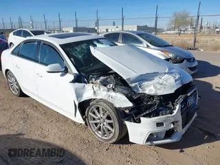 2014 Audi A4 Premium Plus with VIN WAUFFAFL4EN028018, listed as a IAAI auction lot 41539368 with 112,570 mi miles. Bid and sale history available at carsss.com. Image 1.