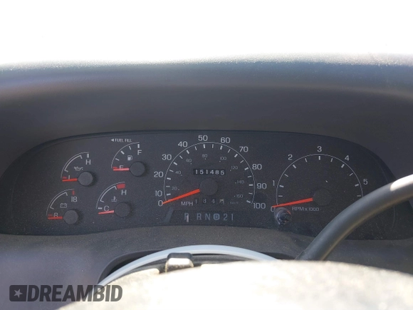 2001 Ford Super Duty F-250 XL with VIN 1FTNX20S11EA60775, listed as a IAAI auction lot 41631692 with 151,485 mi miles. Bid and sale history available at carsss.com. Image 7.