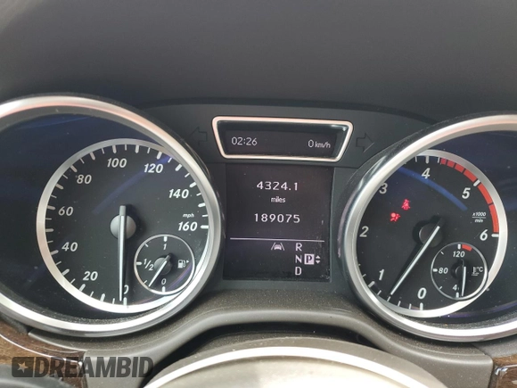 2012 Mercedes-Benz M 350 with VIN 4JGDA2EB8CA047467, listed as a Copart auction lot 60701685 with 189,075 mi miles and Salvage title. Bid and sale history available at DreamBid. Image 9.