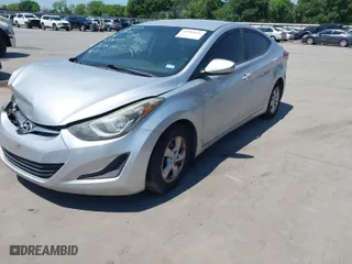 2014 Hyundai Elantra SE with VIN 5NPDH4AE3EH506007, listed as a IAAI auction lot 41983829 with 216,759 mi miles. Bid and sale history available at carsss.com. Image 2.
