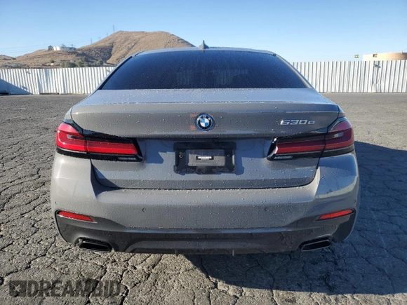 2022 BMW 5 Series 530e with VIN WBA13AG08NCL01996, listed as a Copart auction lot 89193865 with 21,314 mi miles and Salvage title. Bid and sale history available at DreamBid. Image 6.