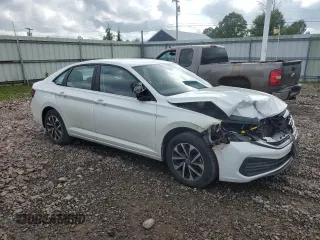 2023 Volkswagen Jetta S with VIN 3VW5M7BU4PM024051, listed as a Copart auction lot 59734695 with 43,632 mi miles and Salvage title. Bid and sale history available at DreamBid. Image 4.