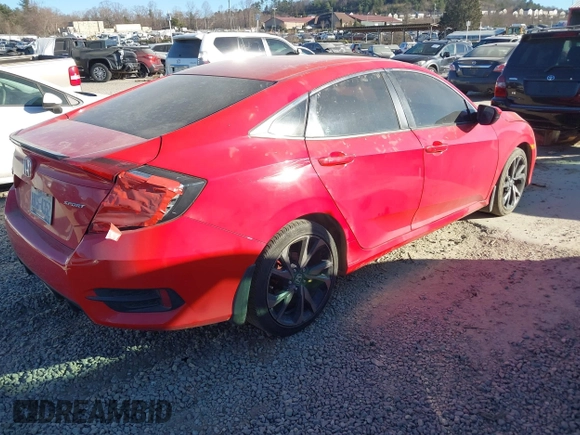2019 Honda Civic Sport with VIN 2HGFC2F81KH535994, listed as a IAAI auction lot 41686522 with 131,835 mi miles and . Bid and sale history available at DreamBid. Image 4.
