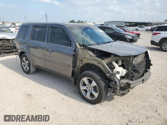 2012 Honda Pilot EX-L with VIN 5FNYF3H68CB034298, listed as a Copart auction lot 53504215 with 160,352 mi miles and Salvage title. Bid and sale history available at DreamBid. Image 4.
