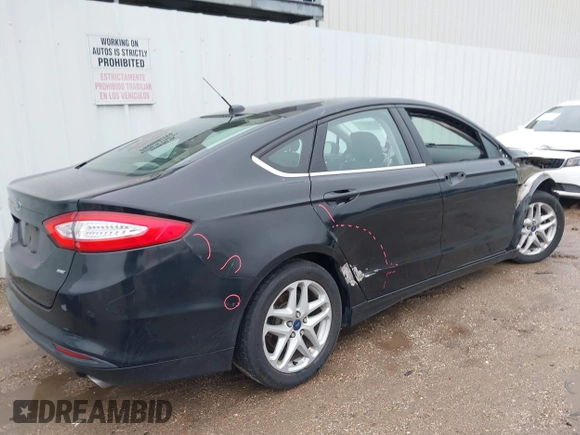 2014 Ford Fusion SE with VIN 3FA6P0H77ER318380, listed as a IAAI auction lot 41540965 with 201,502 mi miles. Bid and sale history available at carsss.com. Image 4.