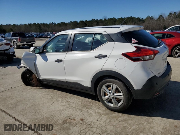 2020 Nissan Kicks S z VIN 3N1CP5BVXLL481108, wystawiony jako Copart lot #43599265 z przebiegiem 34 862 mil mil oraz Szkoda całkowita • Salvage title. Historia ofert i sprzedaży dostępna na DreamBid. Obrazek 2.