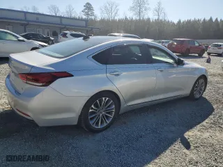 2015 Hyundai Genesis 3.8L with VIN KMHGN4JE1FU052090, listed as a Copart auction lot 46109425 with 70,277 mi miles and Salvage Title. Bid and sale history available at carsss.com. Image 3.