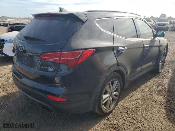 2015 Hyundai Santa Fe Sport with VIN 5XYZW4LAXFG261673, listed as a Copart auction lot 78611854 with 163,995 mi miles and Salvage Title. Bid and sale history available at carsss.com. Image 3.