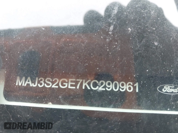 2019 Ford EcoSport SE with VIN MAJ3S2GE7KC290961, listed as a IAAI auction lot 42073145 with 156,178 mi miles and . Bid and sale history available at DreamBid. Image 9.