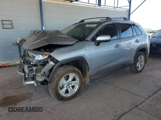 2020 Toyota RAV4 Hybrid XLE with VIN 4T3RWRFV8LU005895, listed as a Copart auction lot 59400995 with 50,408 mi miles and Salvage title. Bid and sale history available at DreamBid. Image 1.