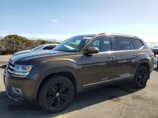 2019 Volkswagen Atlas SEL z VIN 1V2ER2CA8KC554298, wystawiony jako Copart lot #88369465 z przebiegiem 131 889 mil mil oraz Czysty tytuł • Clean title. Historia ofert i sprzedaży dostępna na DreamBid. Obrazek 1.