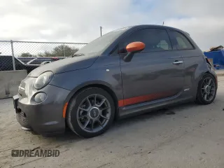 2014 FIAT 500e with VIN 3C3CFFGE0ET175976, listed as a Copart auction lot 86315054 with 81,717 mi miles and Salvage Title. Bid and sale history available at carsss.com. Image 1.