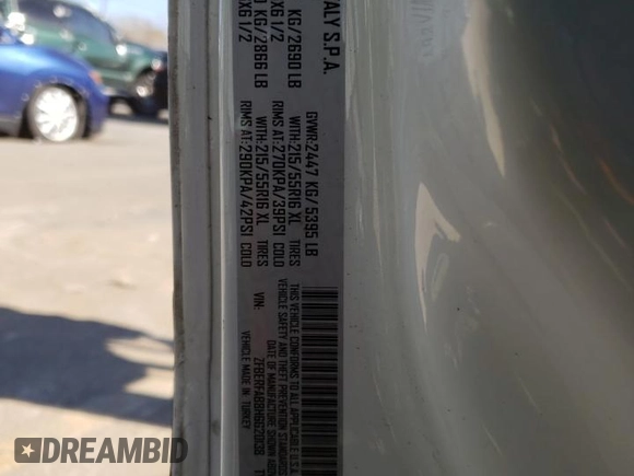 2017 Ram ProMaster City Cargo Tradesman with VIN ZFBERFAB8H6G20138, listed as a Copart auction lot 74886313 with 77,272 mi miles and . Bid and sale history available at DreamBid. Image 13.