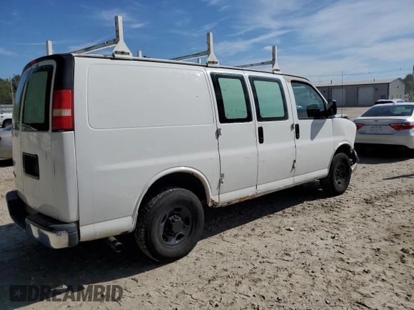 2008 Chevrolet Express Cargo Van with VIN 1GCGG25C181111770, listed as a Copart auction lot 72140084 with 0 mi miles and Clean Title. Bid and sale history available at carsss.com. Image 3.