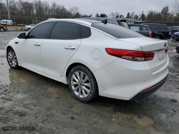 2018 Kia Optima EX with VIN 5XXGU4L36JG231680, listed as a Copart auction lot 44464435 with 82,769 mi miles and Salvage Title. Bid and sale history available at carsss.com. Image 2.