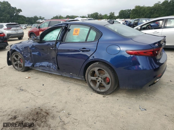 2017 Alfa Romeo Giulia with VIN ZARFAEDN6H7554792, listed as a Copart auction lot 69901544 with 0 mi miles and Non Repairable. Bid and sale history available at carsss.com. Image 2.