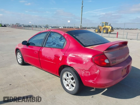 2002 Dodge Neon SXT with VIN 1B3ES56C02D627244, listed as a IAAI auction lot 41047832 with 65,827 mi miles. Bid and sale history available at carsss.com. Image 3.