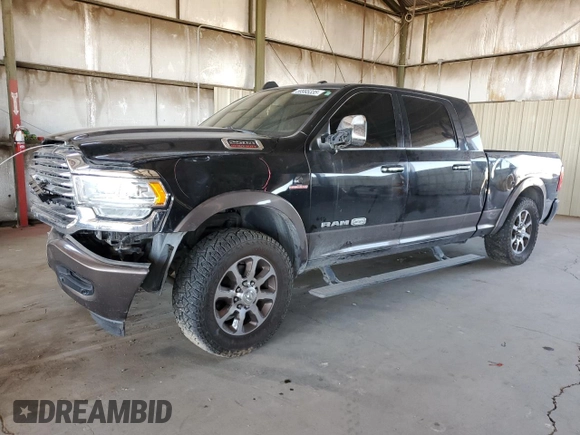 2019 Ram 2500 Longhorn with VIN 3C6UR5PL3KG644764, listed as a Copart auction lot 59995335 with 93,029 mi miles and Salvage title. Bid and sale history available at DreamBid. Image 1.