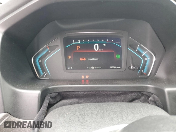 2021 Honda Odyssey EX-L with VIN 5FNRL6H77MB026329, listed as a Copart auction lot 48042705 with 45,046 mi miles and Salvage Title. Bid and sale history available at DreamBid. Image 9.
