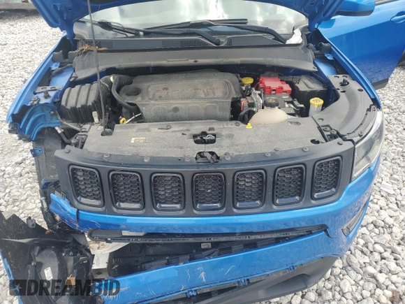 2021 Jeep Compass Altitude z VIN 3C4NJDBB9MT567907, wystawiony jako Copart lot #56241815 z przebiegiem 93 319 mil mil oraz Nie do naprawy • Non repairable. Historia ofert i sprzedaży dostępna na DreamBid. Obrazek 12.
