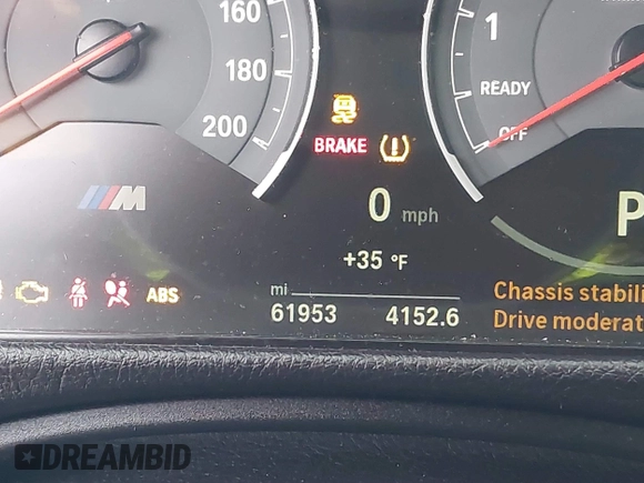 2017 BMW M4 with VIN WBS3U9C55HP970922, listed as a IAAI auction lot 41405271 with 61,953 mi miles. Bid and sale history available at carsss.com. Image 7.