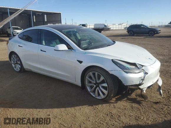 2020 Tesla Model 3 Long Range with VIN 5YJ3E1EB7LF621773, listed as a Copart auction lot 47362535 with 61,682 mi miles and Salvage Title. Bid and sale history available at carsss.com. Image 4.