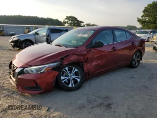 2021 Nissan Sentra SV with VIN 3N1AB8CV2MY220761, listed as a Copart auction lot 61938215 with 88,477 mi miles and Salvage title. Bid and sale history available at DreamBid. Image 1.