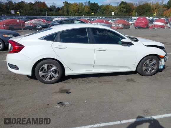 2019 Honda Civic Sedan LX with VIN 2HGFC2F66KH533012, listed as a IAAI auction lot 40608414 with 116,649 mi miles. Bid and sale history available at carsss.com. Image 14.