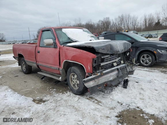 1993 Chevrolet C/K 1500 with VIN 1GCEC14K7PZ173387, listed as a Copart auction lot 87229964 with 2,500,084 mi miles and Salvage Title. Bid and sale history available at carsss.com. Image 4.