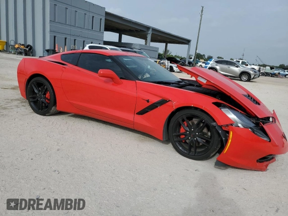 2019 Chevrolet Corvette 1LT with VIN 1G1YB2D76K5112381, listed as a Copart auction lot 59689395 with 19,905 mi miles and Non repairable. Bid and sale history available at DreamBid. Image 4.