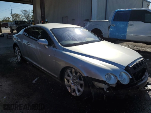 2005 Bentley Continental GT GT with VIN SCBCR63W15C023866, listed as a Copart auction lot 88084335 with Not provided miles and Salvage title. Bid and sale history available at DreamBid. Image 4.