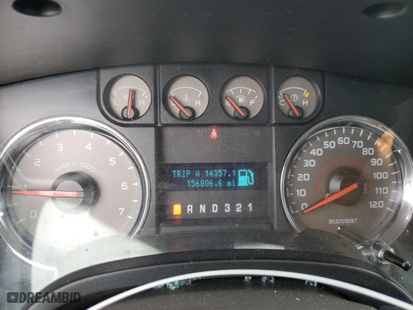 2010 Ford F-150 XL with VIN 1FTFW1E82AFB70260, listed as a Copart auction lot 48669605 with 156,806 mi miles and Salvage Title. Bid and sale history available at carsss.com. Image 9.
