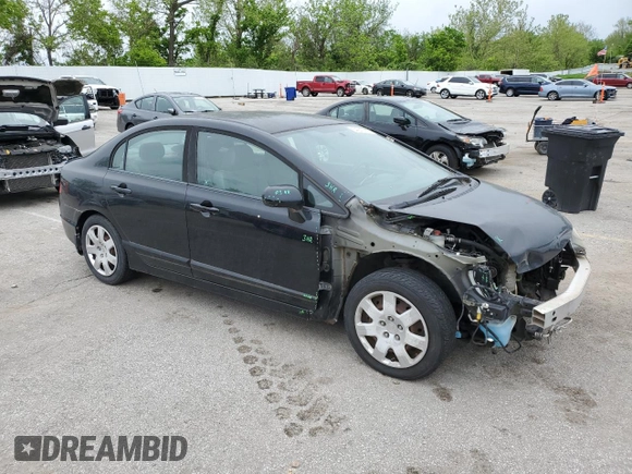 2008 Honda Civic LX z VIN 1HGFA16508L011429, wystawiony jako Copart lot #54947415 z przebiegiem 55 895 mil mil oraz Szkoda całkowita • Salvage title. Historia ofert i sprzedaży dostępna na DreamBid. Obrazek 4.