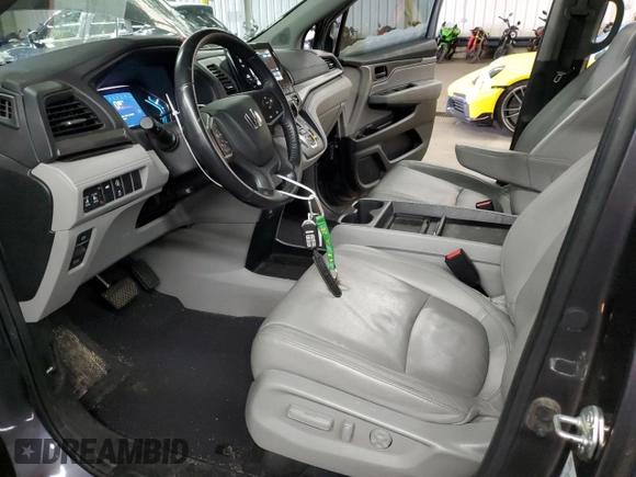 2021 Honda Odyssey EX-L with VIN 5FNRL6H76MB008520, listed as a Copart auction lot 45881615 with 45,964 mi miles and Salvage Title. Bid and sale history available at DreamBid. Image 7.