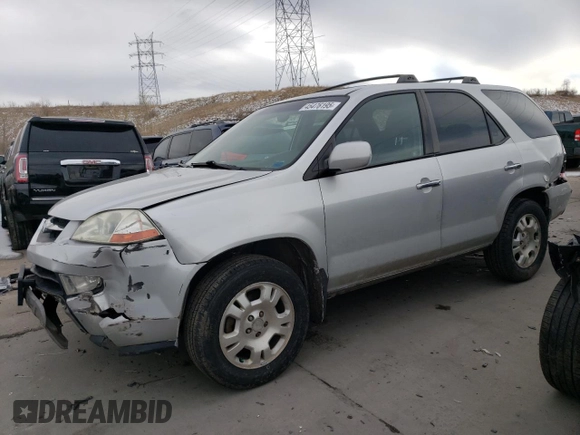 2001 Acura MDX with VIN 2HNYD18221H521876, listed as a Copart auction lot 45476195 with 166,952 mi miles and Salvage Title. Bid and sale history available at carsss.com. Image 1.