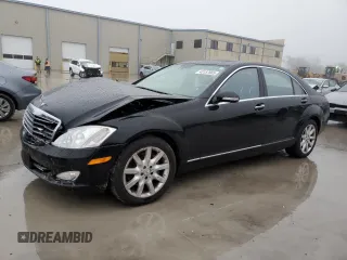 2007 Mercedes-Benz S 550 with VIN WDDNG71X37A082239, listed as a Copart auction lot 43157965 with 51,302 mi miles and Salvage Title. Bid and sale history available at DreamBid. Image 1.