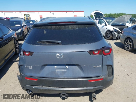 2024 Mazda CX-50 S Select with VIN 7MMVABAM5RN192435, listed as a IAAI auction lot 42136137 with 6,721 mi miles and . Bid and sale history available at DreamBid. Image 17.