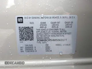 2021 Chevrolet Blazer LT z VIN 3GNKBCRS4MS563177, wystawiony jako IAAI lot #42162177 z przebiegiem 43 201 mil mil oraz . Historia ofert i sprzedaży dostępna na DreamBid. Obrazek 9.
