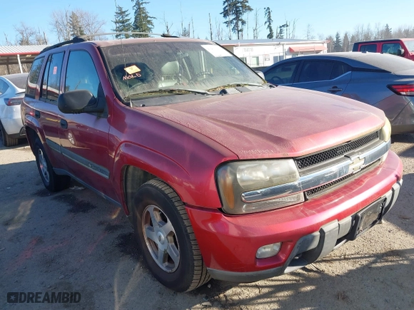 2002 Chevrolet TrailBlazer LS with VIN 1GNDT13S722423460, listed as a IAAI auction lot 41401201 with 203,385 mi miles. Bid and sale history available at carsss.com. Image 1.