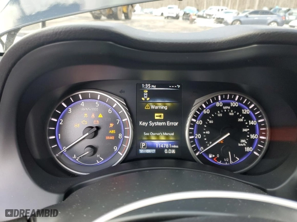 2016 Infiniti Q50 3.0t Red Sport 400 with VIN JN1FV7AR6GM450789, listed as a Copart auction lot 43578625 with 114,781 mi miles and Salvage Title. Bid and sale history available at carsss.com. Image 9.