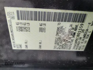2012 Nissan Maxima S z VIN 1N4AA5AP9CC801559, wystawiony jako Copart lot #55977865 z przebiegiem 178 094 mil mil oraz Szkoda całkowita • Salvage title. Historia ofert i sprzedaży dostępna na DreamBid. Obrazek 12.