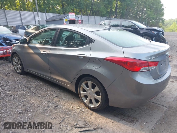 2012 Hyundai Elantra Limited with VIN KMHDH4AE0CU374001, listed as a IAAI auction lot 42394880 with 99,282 mi miles and . Bid and sale history available at DreamBid. Image 3.