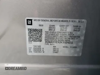 2019 Chevrolet Equinox Premier with VIN 3GNAXYEX2KS524211, listed as a Copart auction lot 88952845 with 58,531 mi miles and Salvage Title. Bid and sale history available at carsss.com. Image 13.