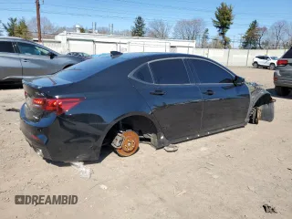 2018 Acura TLX w/A-SPEC Pkg with VIN 19UUB3F62JA005514, listed as a Copart auction lot 48353655 with 0 mi miles and Salvage Title. Bid and sale history available at carsss.com. Image 3.