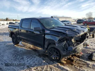 2022 Chevrolet Silverado 1500 Custom Trail Boss with VIN 3GCPDCED9NG629033, listed as a Copart auction lot 42875165 with 42,537 mi miles and Salvage Title. Bid and sale history available at DreamBid. Image 4.