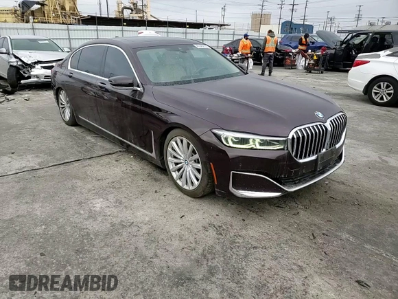 2020 BMW 7 Series 740i with VIN WBA7T2C04LCD14332, listed as a Copart auction lot 48348235 with 68,401 mi miles and Salvage title. Bid and sale history available at DreamBid. Image 11.