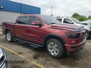 2022 Ram 1500 Big Horn with VIN 1C6SRFFT3NN318490, listed as a Copart auction lot 59371225 with 35,339 mi miles and Salvage title. Bid and sale history available at DreamBid. Image 4.